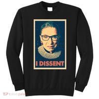 Retro Poster Ruth Bader Ginsburg I Dissent RBG Sweatshirt thumb 0
