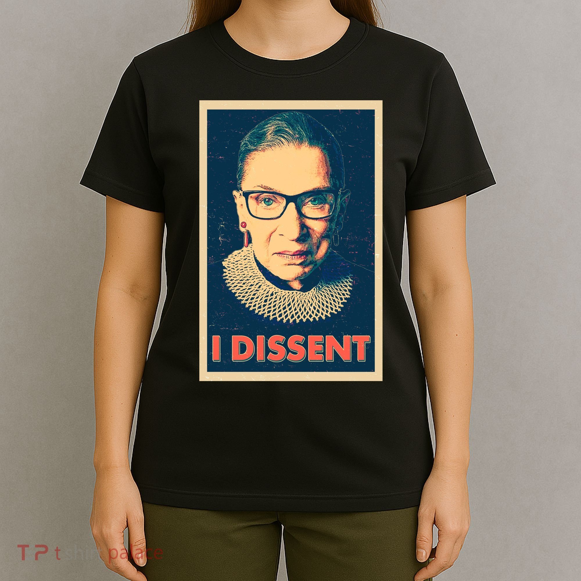 Retro Poster Ruth Bader Ginsburg I Dissent RBG T-Shirt