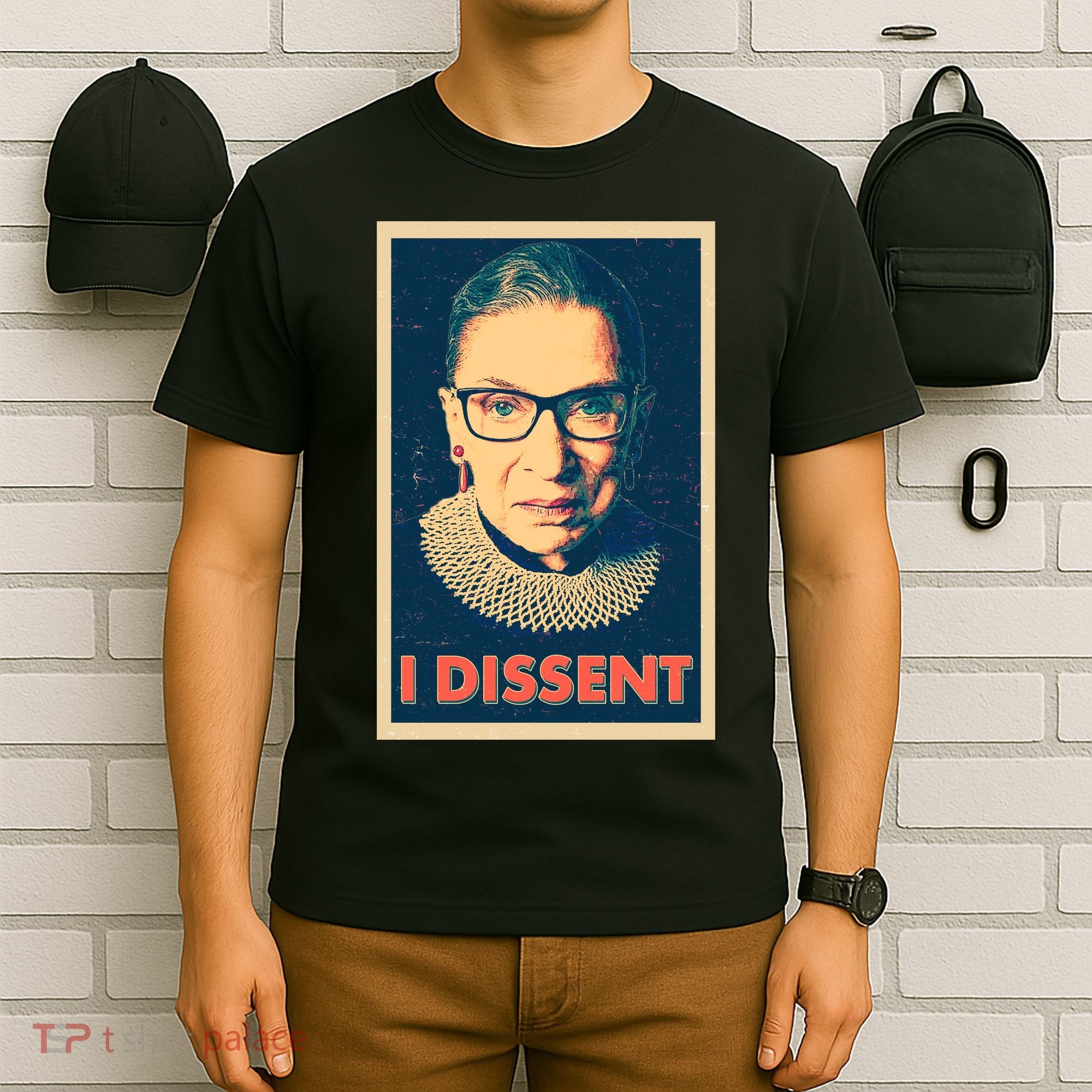 Retro Poster Ruth Bader Ginsburg I Dissent RBG T-Shirt