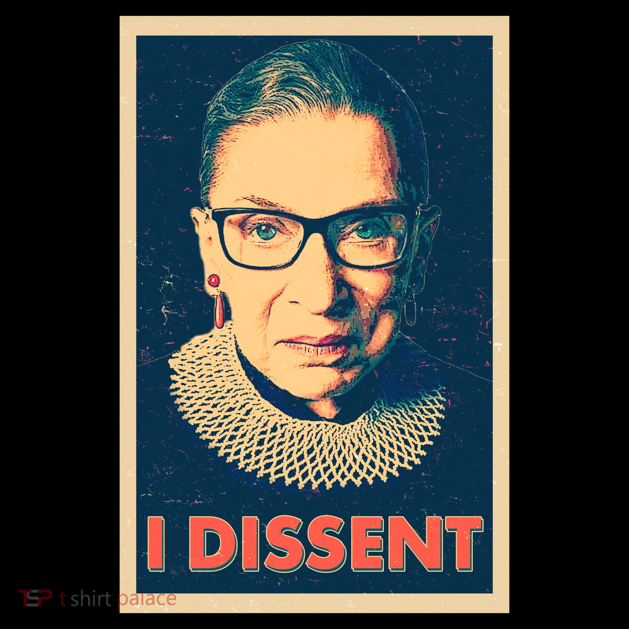 Retro Poster Ruth Bader Ginsburg I Dissent RBG T-Shirt