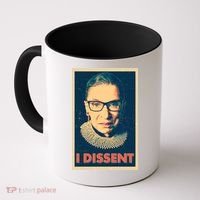 Retro Poster Ruth Bader Ginsburg I Dissent RBG Coffee Mug thumb 0