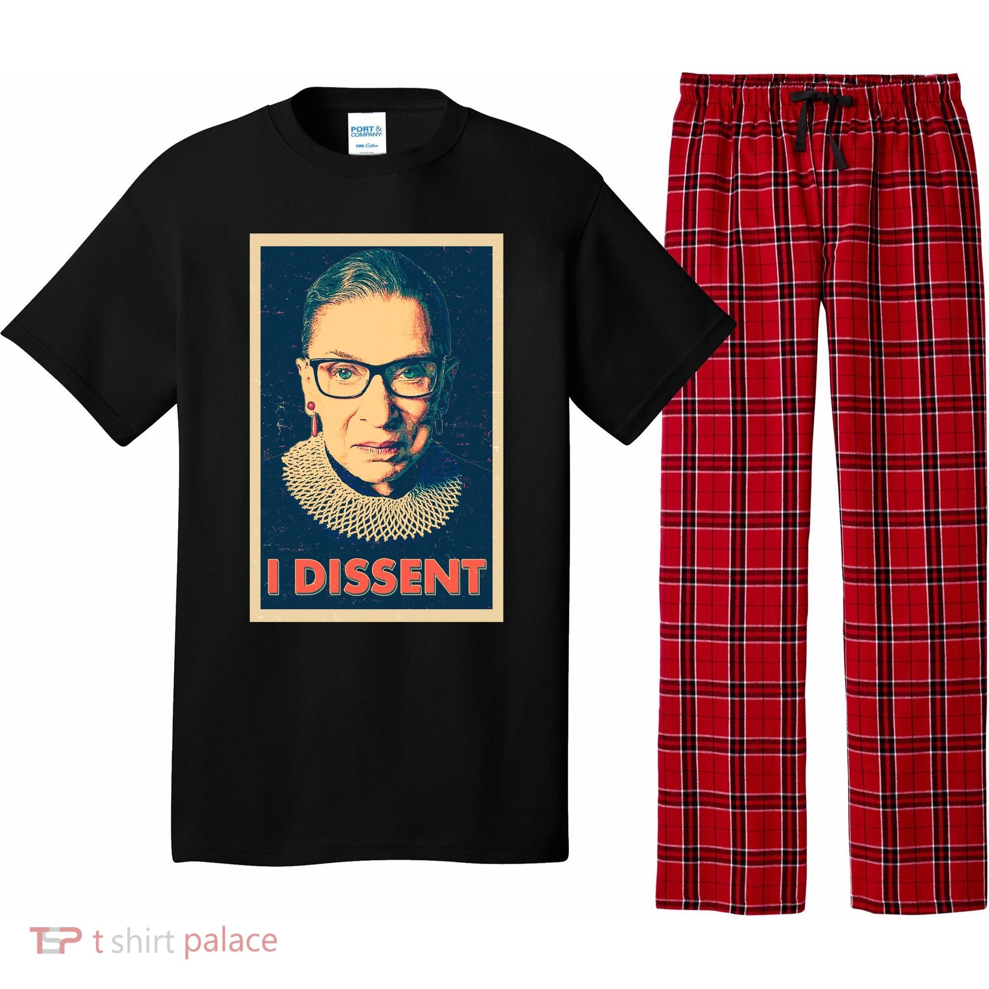 Retro Poster Ruth Bader Ginsburg I Dissent RBG Pajama Set