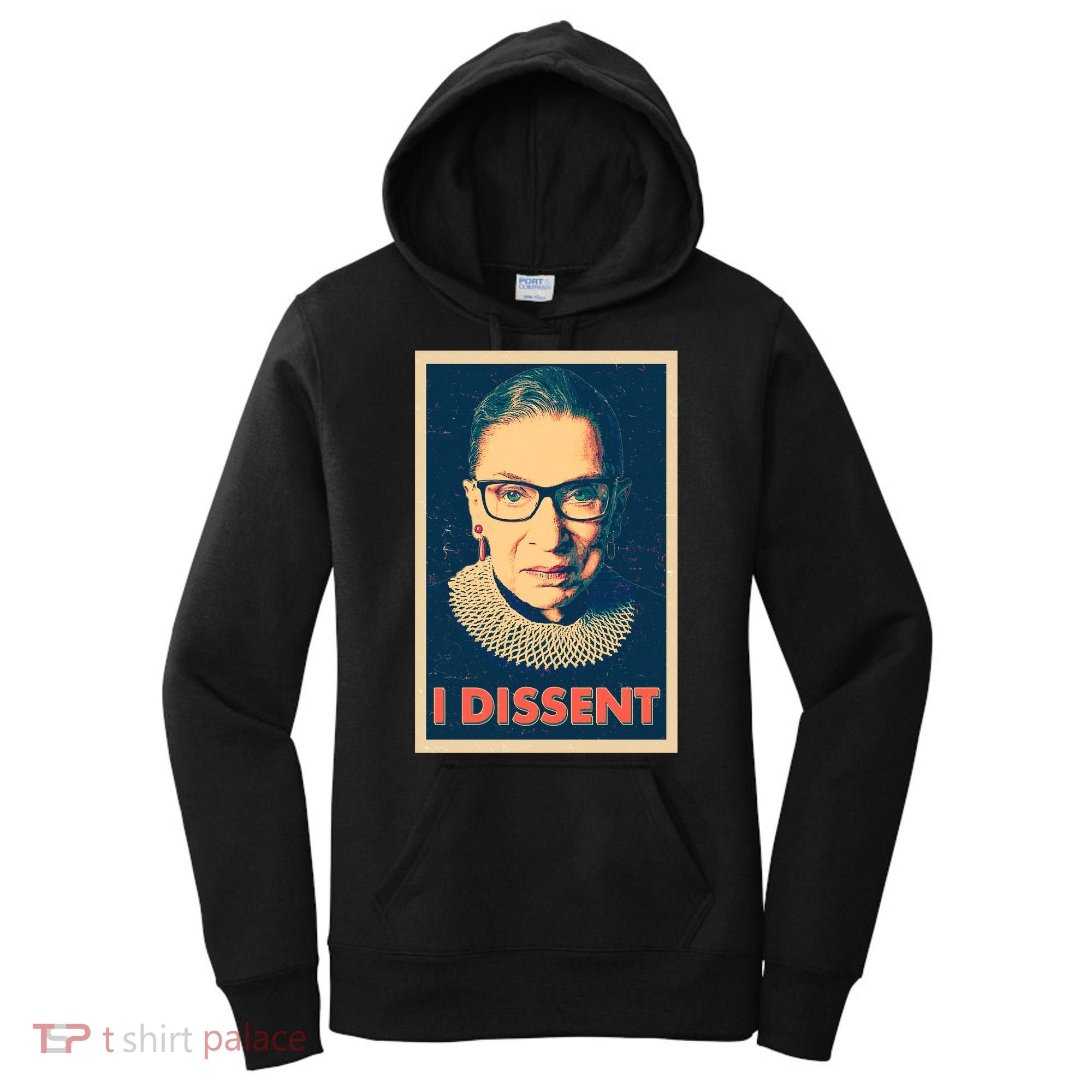 Retro Poster Ruth Bader Ginsburg I Dissent RBG Women's Hoodie