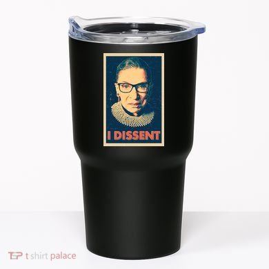 Retro Poster Ruth Bader Ginsburg I Dissent RBG Tumbler