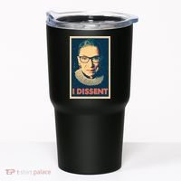 Retro Poster Ruth Bader Ginsburg I Dissent RBG Tumbler thumb 0