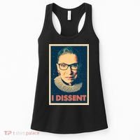 Retro Poster Ruth Bader Ginsburg I Dissent RBG Women's Tank Top thumb 0