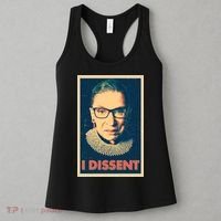 Retro Poster Ruth Bader Ginsburg I Dissent RBG Women's Tank Top thumb 3