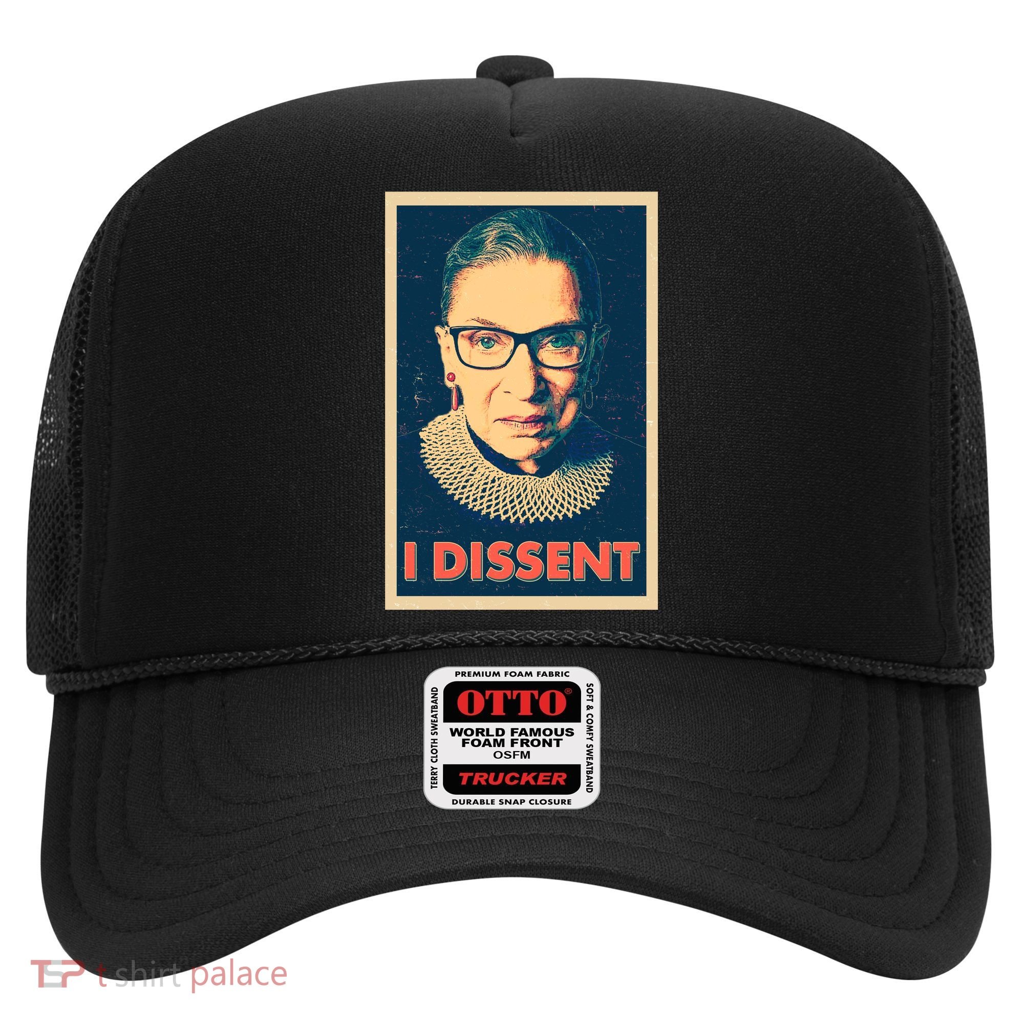 Retro Poster Ruth Bader Ginsburg I Dissent RBG Hat