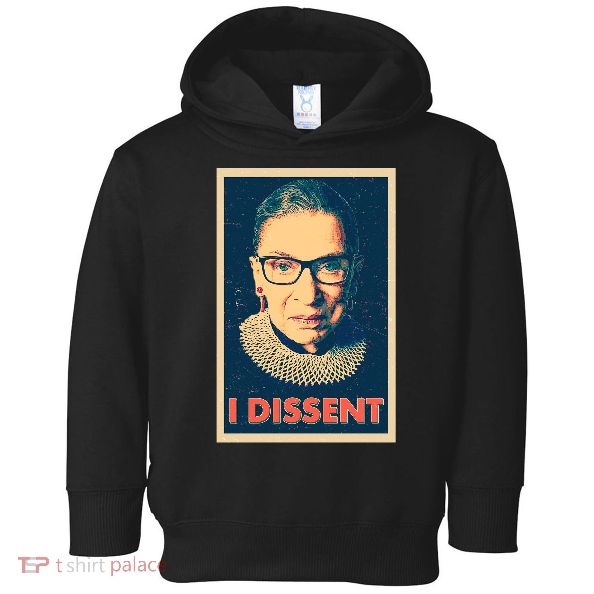 Retro Poster Ruth Bader Ginsburg I Dissent RBG Toddler Hoodie