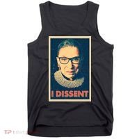 Retro Poster Ruth Bader Ginsburg I Dissent RBG Tank Top thumb 0