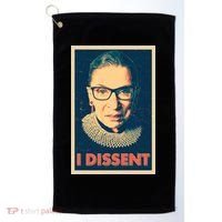 Retro Poster Ruth Bader Ginsburg I Dissent RBG Golf Towel thumb 0