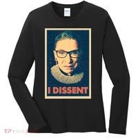 Retro Poster Ruth Bader Ginsburg I Dissent RBG Women's Long Sleeve Shirt thumb 0