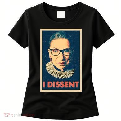 Retro Poster Ruth Bader Ginsburg I Dissent RBG Women's T-Shirt