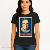 Retro Poster Ruth Bader Ginsburg I Dissent RBG Women's T-Shirt thumb 4