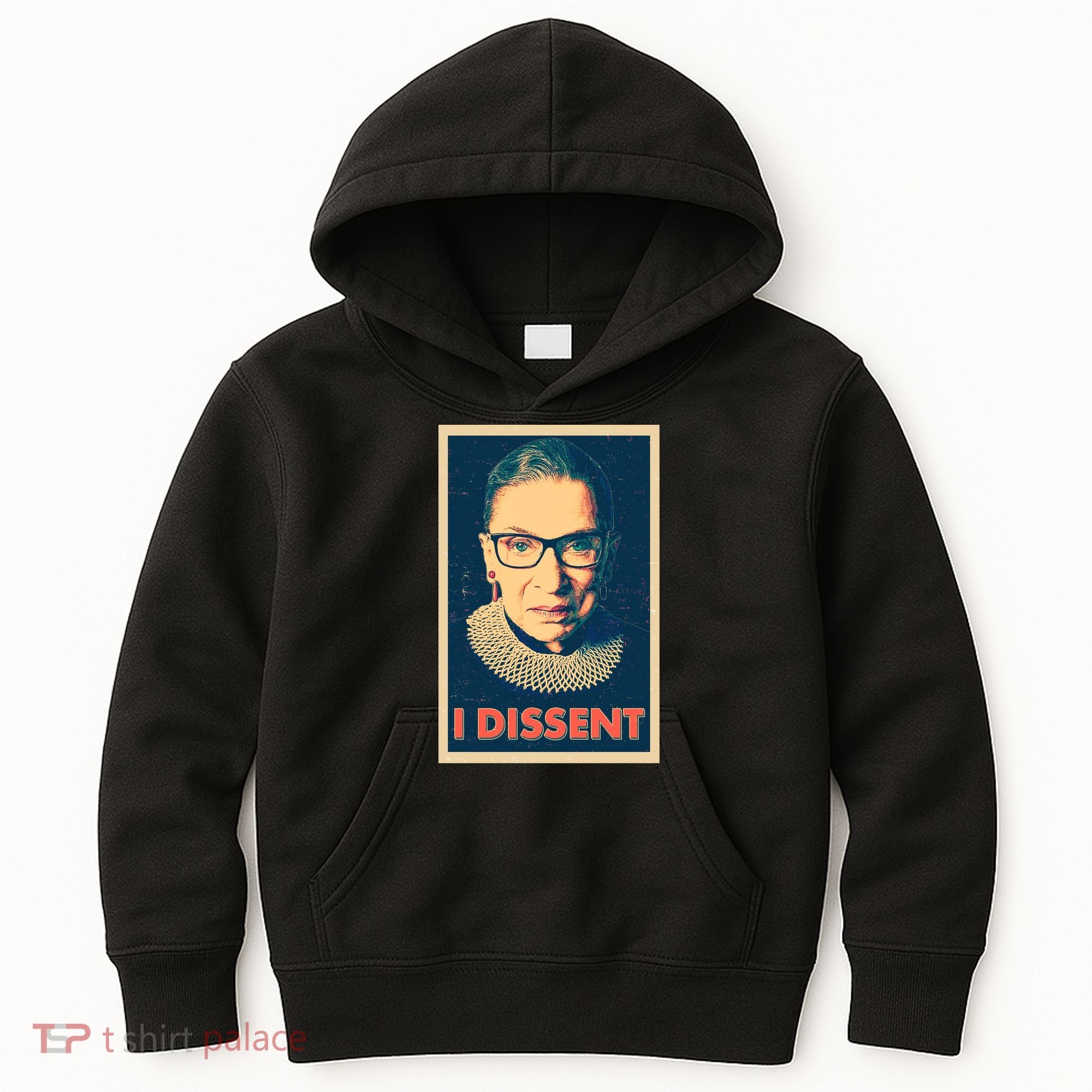 Retro Poster Ruth Bader Ginsburg I Dissent RBG Kids Hoodie