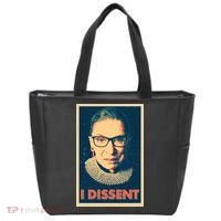Retro Poster Ruth Bader Ginsburg I Dissent RBG Tote Bag thumb 0
