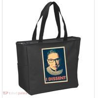 Retro Poster Ruth Bader Ginsburg I Dissent RBG Tote Bag thumb 2