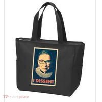 Retro Poster Ruth Bader Ginsburg I Dissent RBG Tote Bag thumb 3