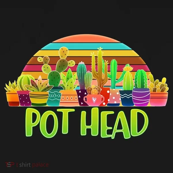 Retro Pot Head Plant Lover Doggie Tank