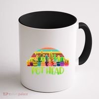 Retro Pot Head Plant Lover Coffee Mug thumb 1