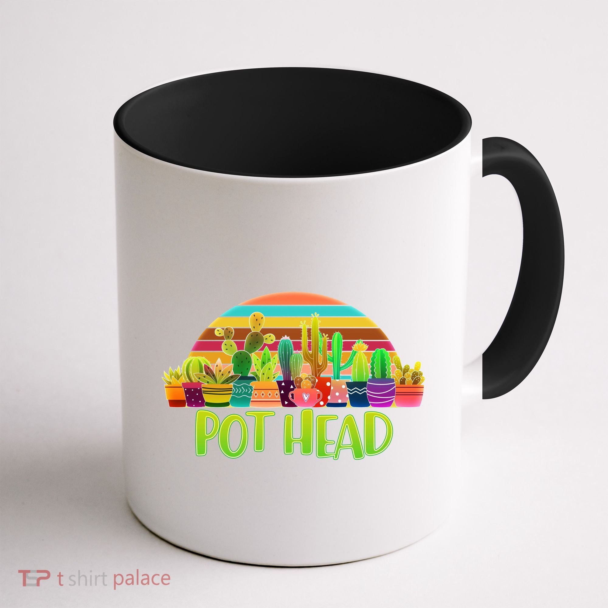 Retro Pot Head Plant Lover Coffee Mug