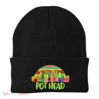 Retro Pot Head Plant Lover Beanie thumb 0