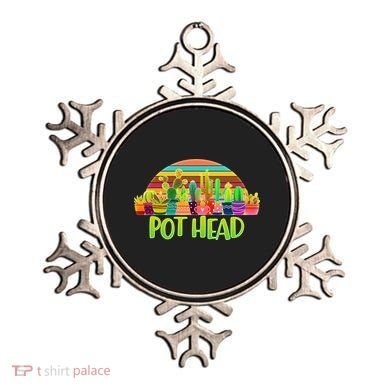 Retro Pot Head Plant Lover Ornament