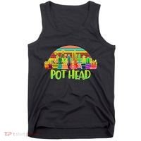 Retro Pot Head Plant Lover Tank Top thumb 0