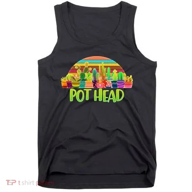 Retro Pot Head Plant Lover Tank Top