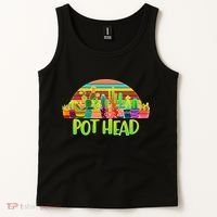Retro Pot Head Plant Lover Tank Top thumb 2