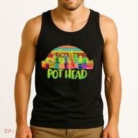Retro Pot Head Plant Lover Tank Top thumb 3