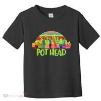 Retro Pot Head Plant Lover Toddler T-Shirt thumb 0
