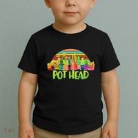 Retro Pot Head Plant Lover Toddler T-Shirt thumb 2
