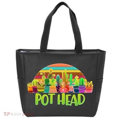 Retro Pot Head Plant Lover Tote Bag