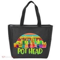 Retro Pot Head Plant Lover Tote Bag thumb 0