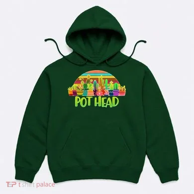 Retro Pot Head Plant Lover Hoodie