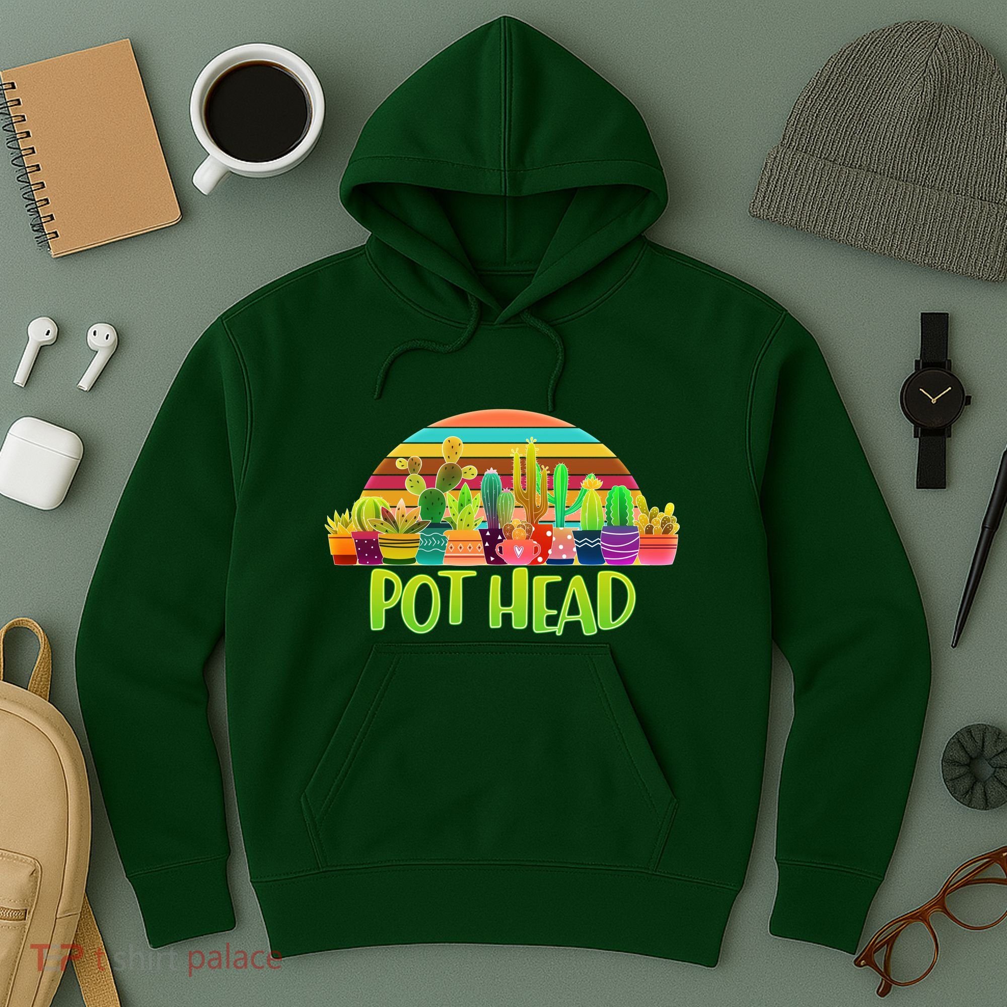 Retro Pot Head Plant Lover Hoodie