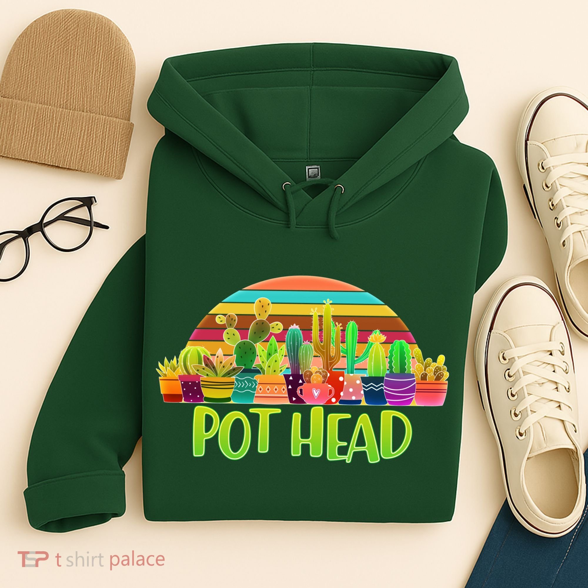 Retro Pot Head Plant Lover Hoodie