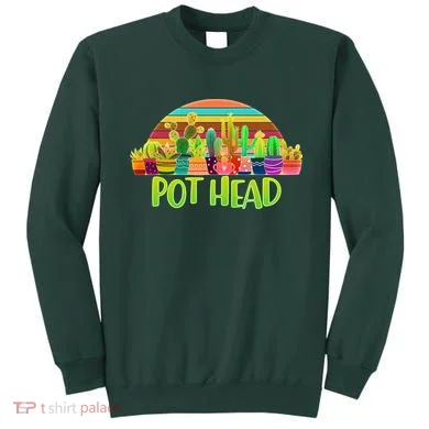 Retro Pot Head Plant Lover Sweatshirt