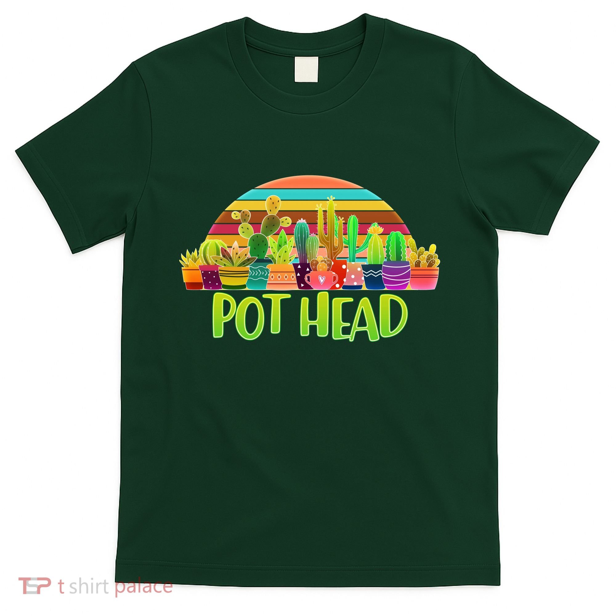 Retro Pot Head Plant Lover T-Shirt