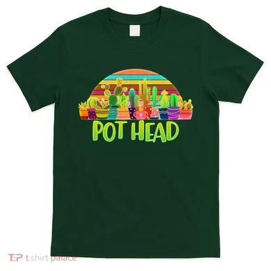 Retro Pot Head Plant Lover T-Shirt