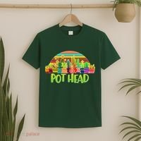 Retro Pot Head Plant Lover T-Shirt thumb 2