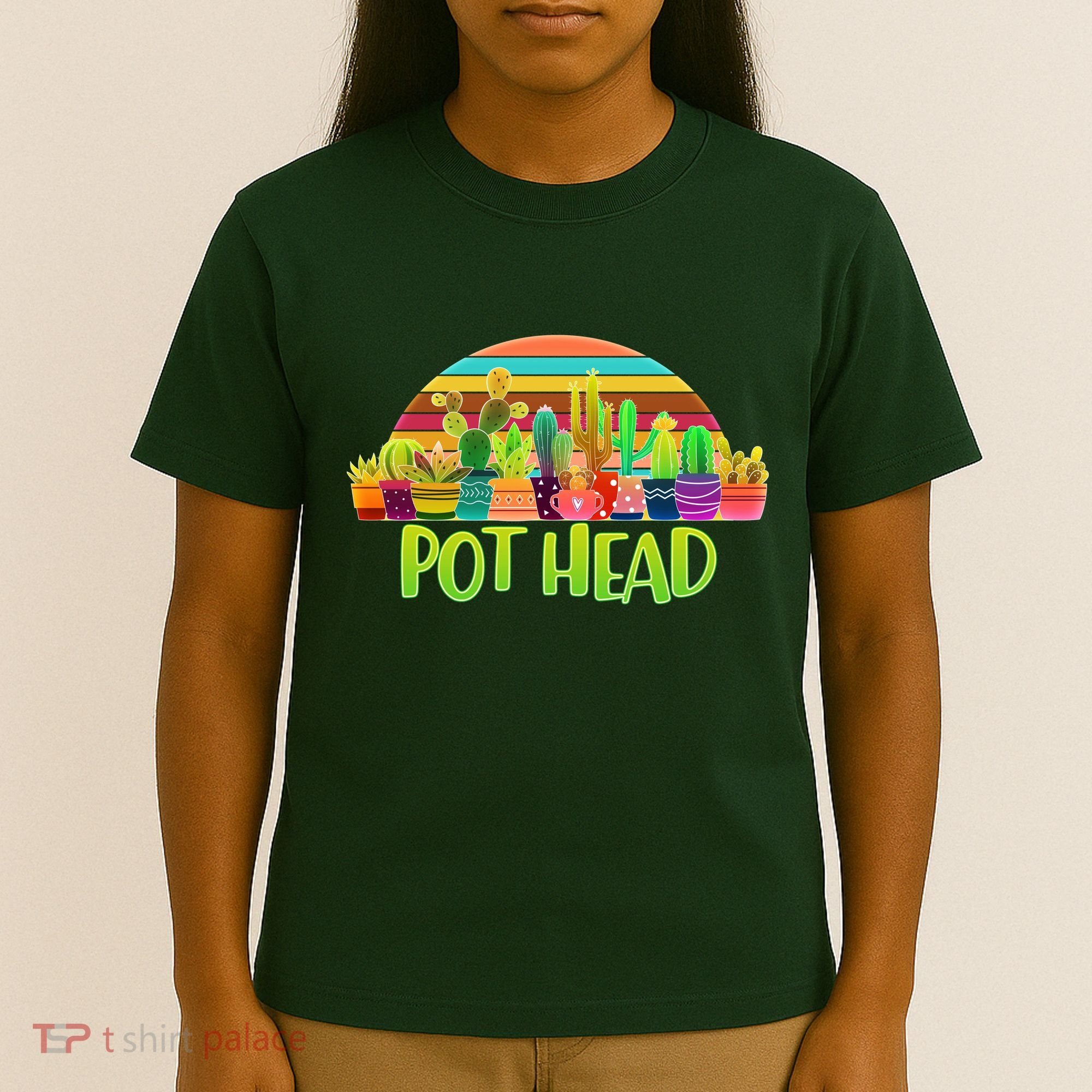 Retro Pot Head Plant Lover T-Shirt