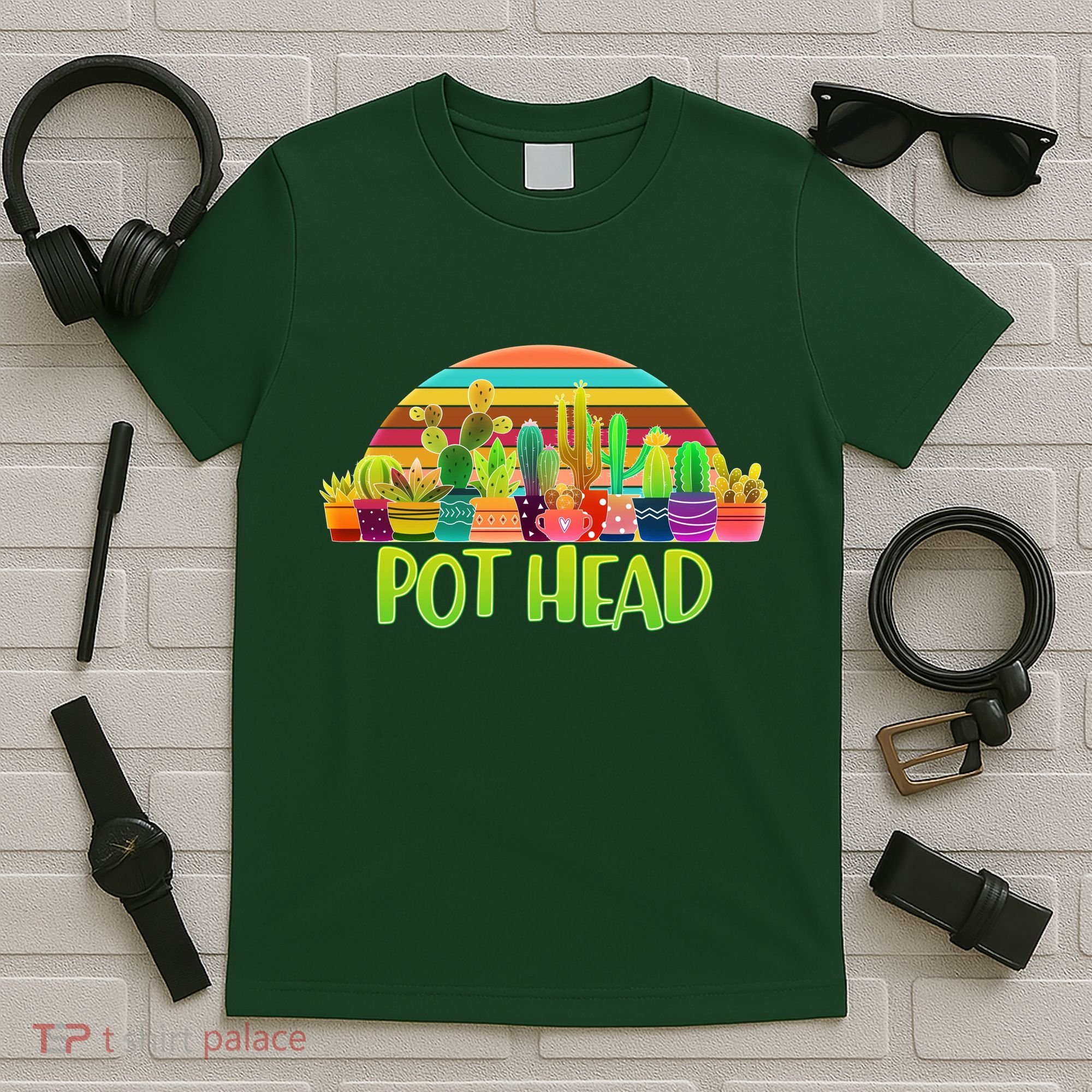 Retro Pot Head Plant Lover T-Shirt