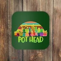 Retro Pot Head Plant Lover Coaster thumb 0