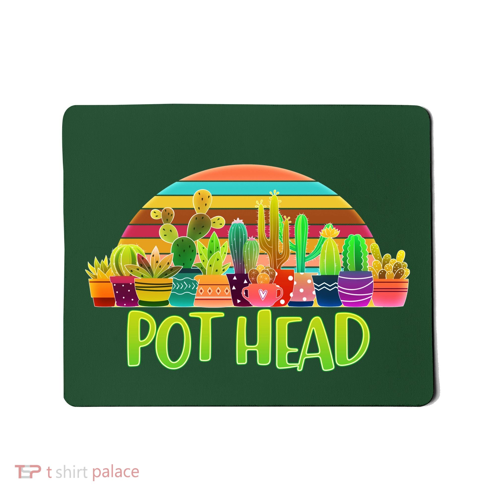 Retro Pot Head Plant Lover Mousepad