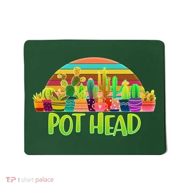 Retro Pot Head Plant Lover Mousepad