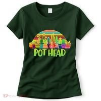 Retro Pot Head Plant Lover Women's T-Shirt thumb 0