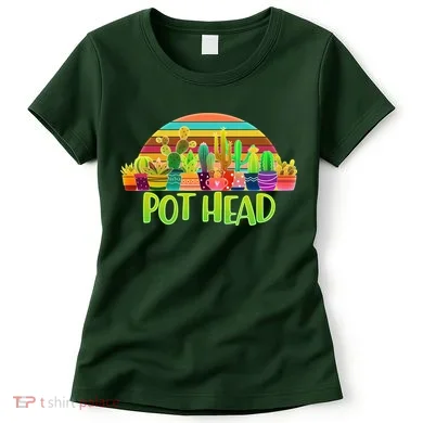 Retro Pot Head Plant Lover Women's T-Shirt