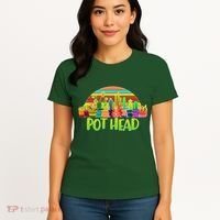Retro Pot Head Plant Lover Women's T-Shirt thumb 4